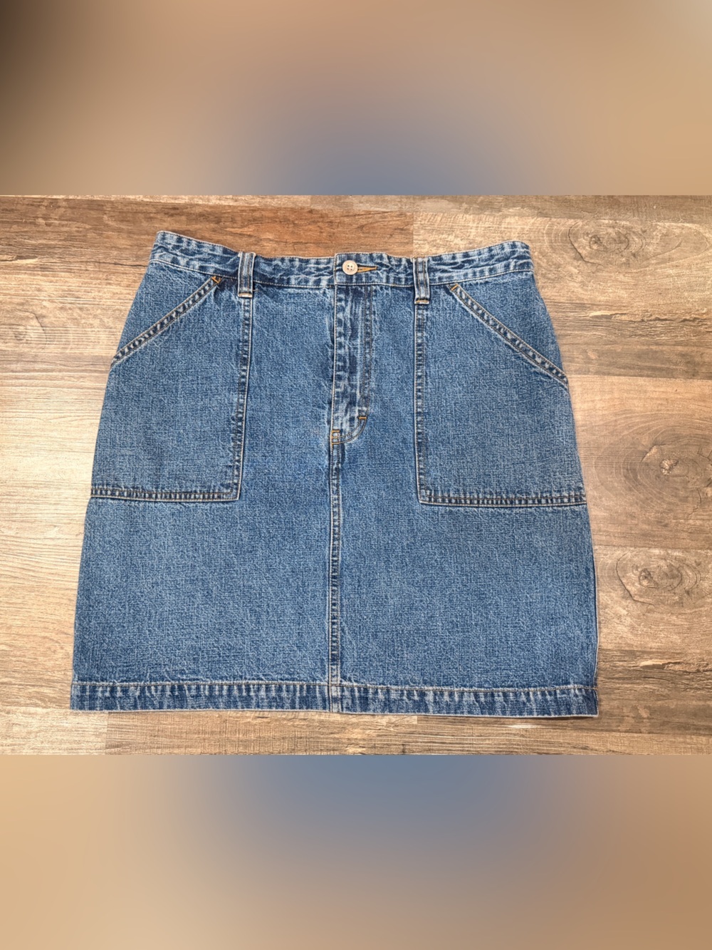 Tommy Hilfiger Blue Denim Mini Skirt